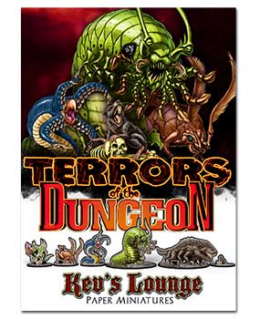 Paper Minis - Terrors of the Dungeon Cover